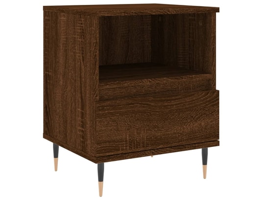 VIDAXL - Tables de chevet 2 pcs chêne marron 40x35x50 cm bois ingénie...