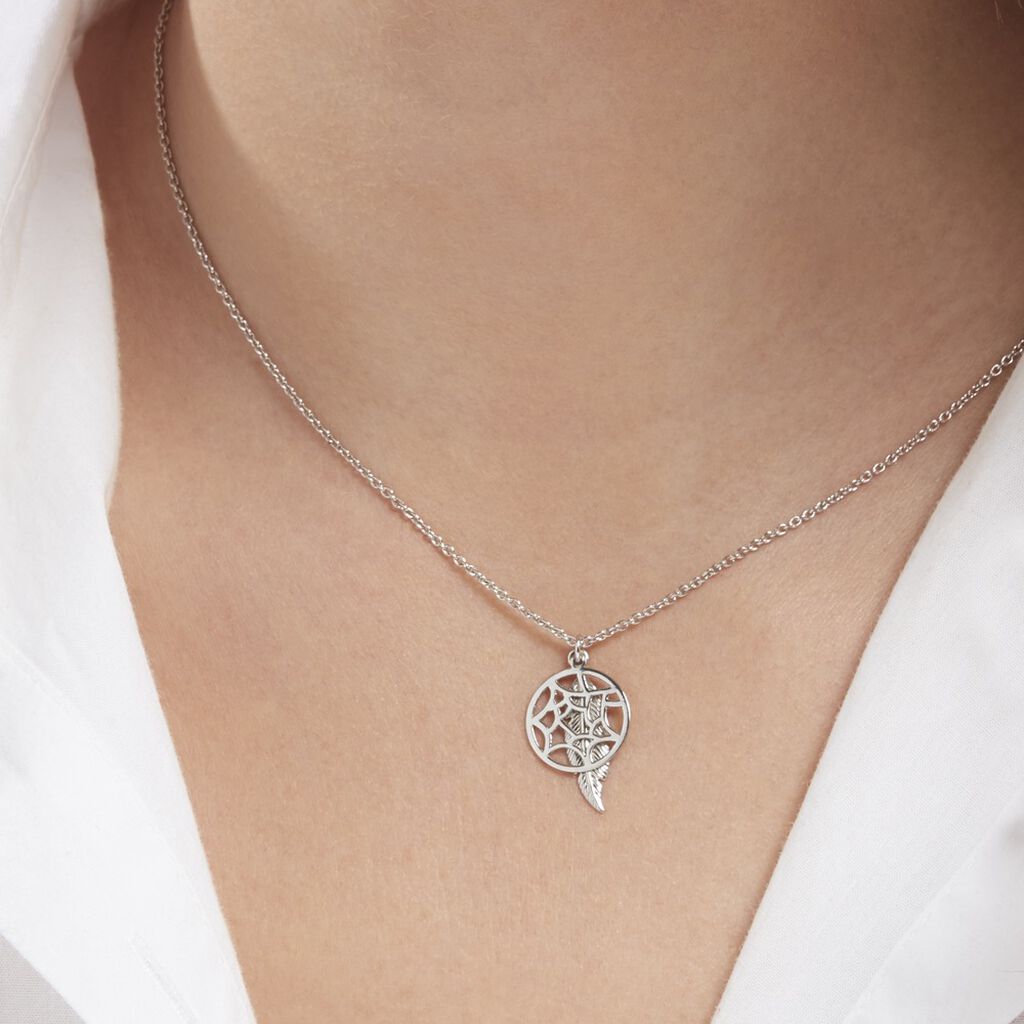 Collier Lorelle Argent Blanc