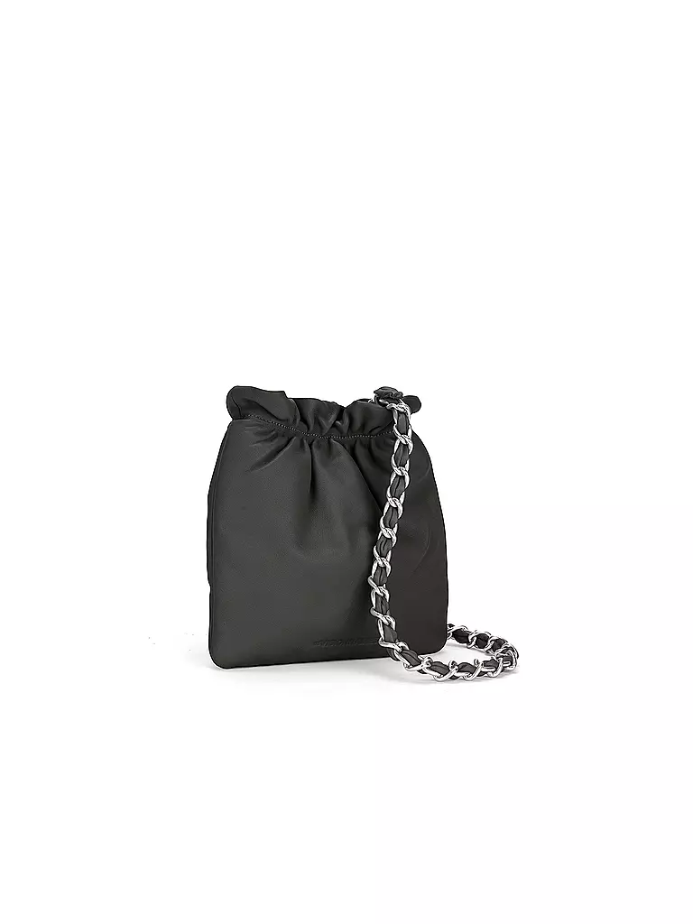 LES VISIONNAIRES Ledertasche - Bucket Bag LILOU SILKY schwarz