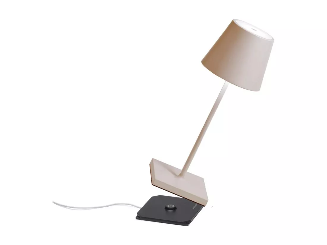 Lampe de table LED Poldina Pro Mini Sabbia rechargeable et dimmable avec une autonomie allant jusqu'à 12 heures