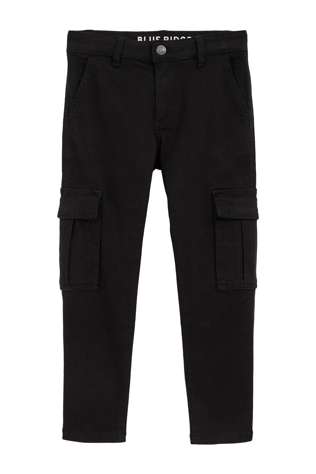 WE Fashion Blue Ridge waist tapered jeans zwart