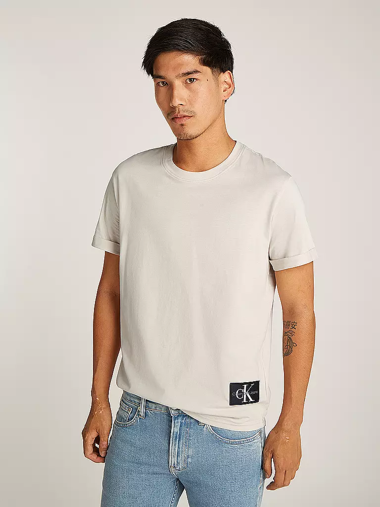 CALVIN KLEIN JEANS T-Shirt hellgrau
