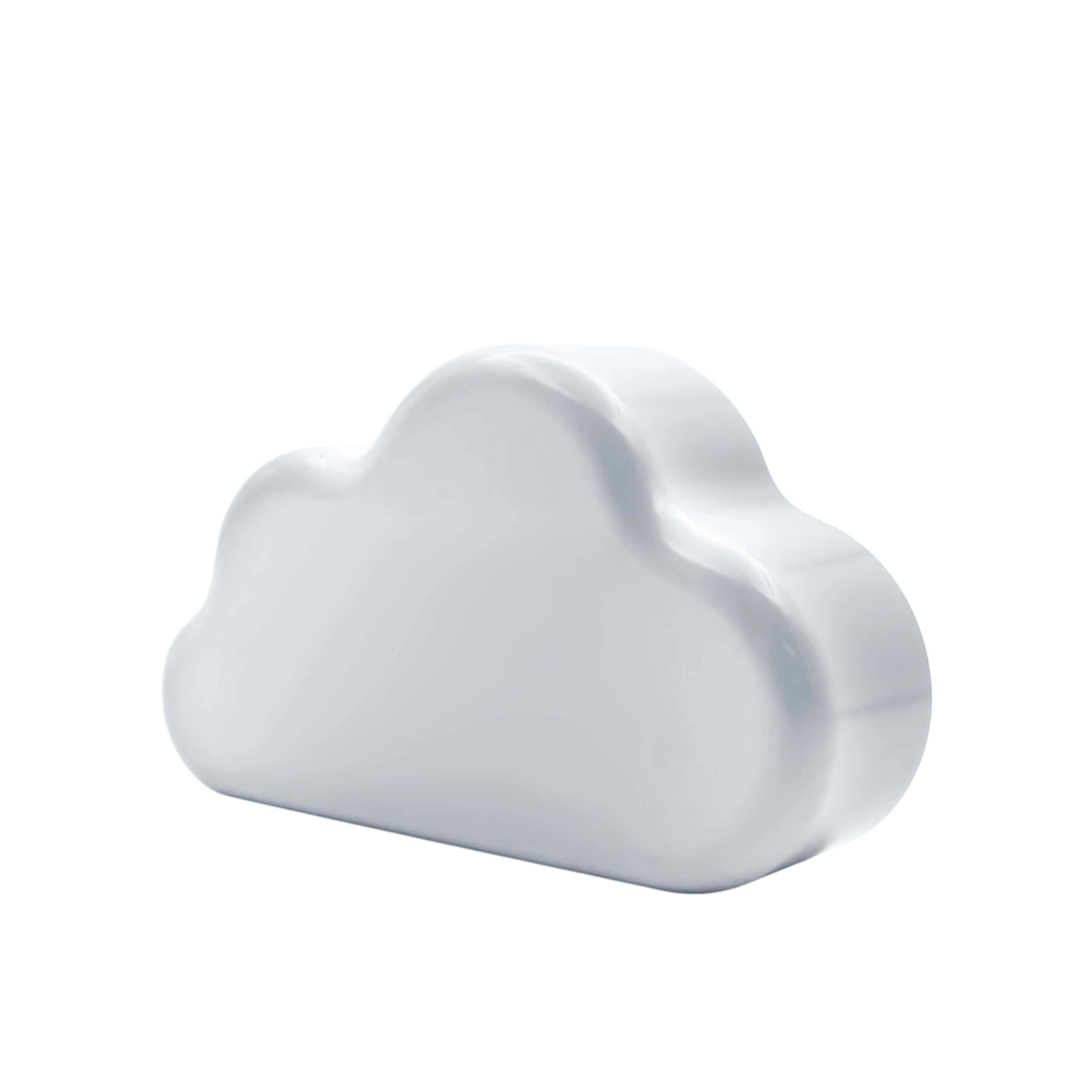 Digitaler Wecker Wolke White