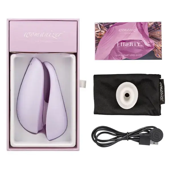 Estimulador clitoriano portátil Womanizer Liberty 2 roxo