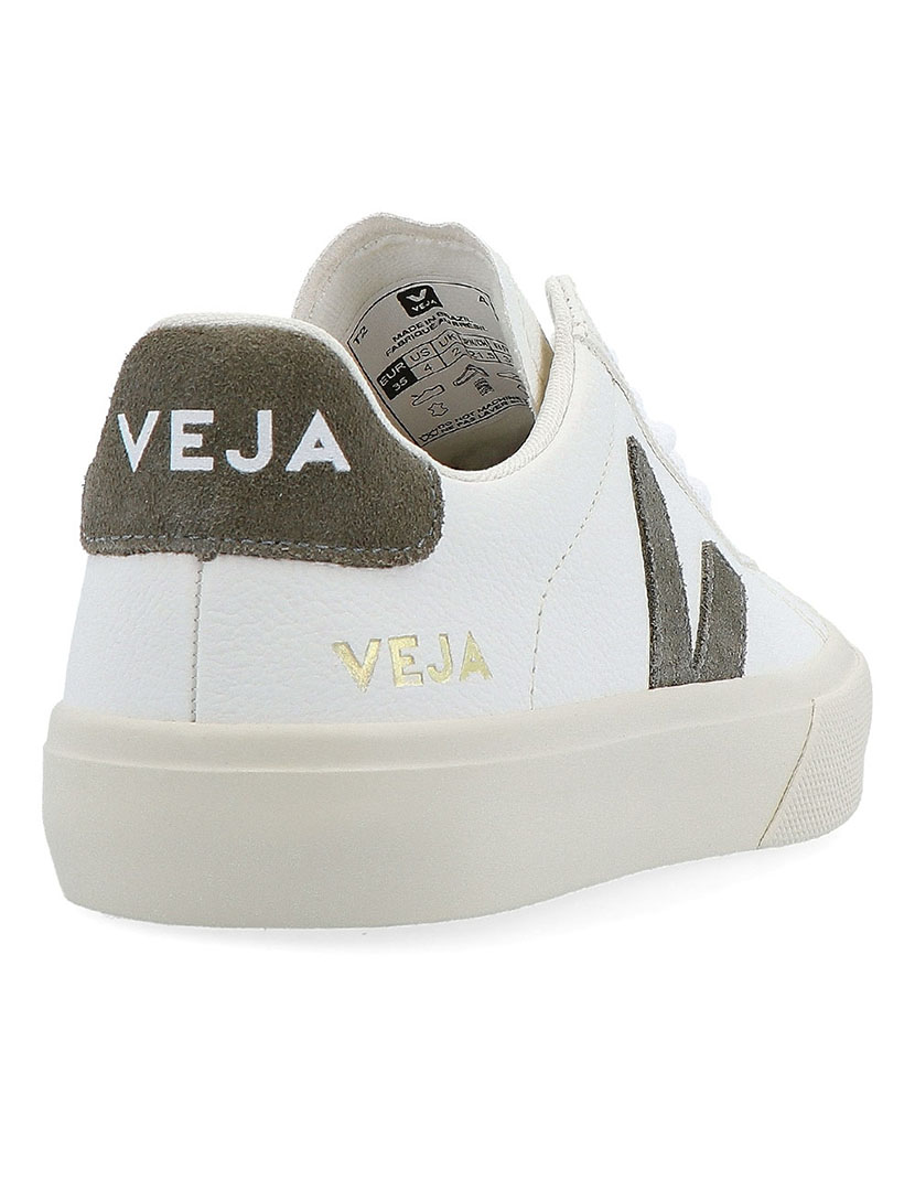 Extra White-Grey Leather Court Shoes
