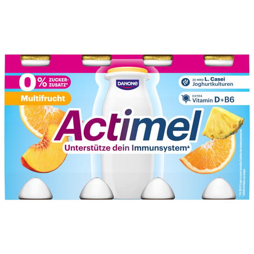 Actimel 0% Multifrucht 8x100g | 0,1% Fett