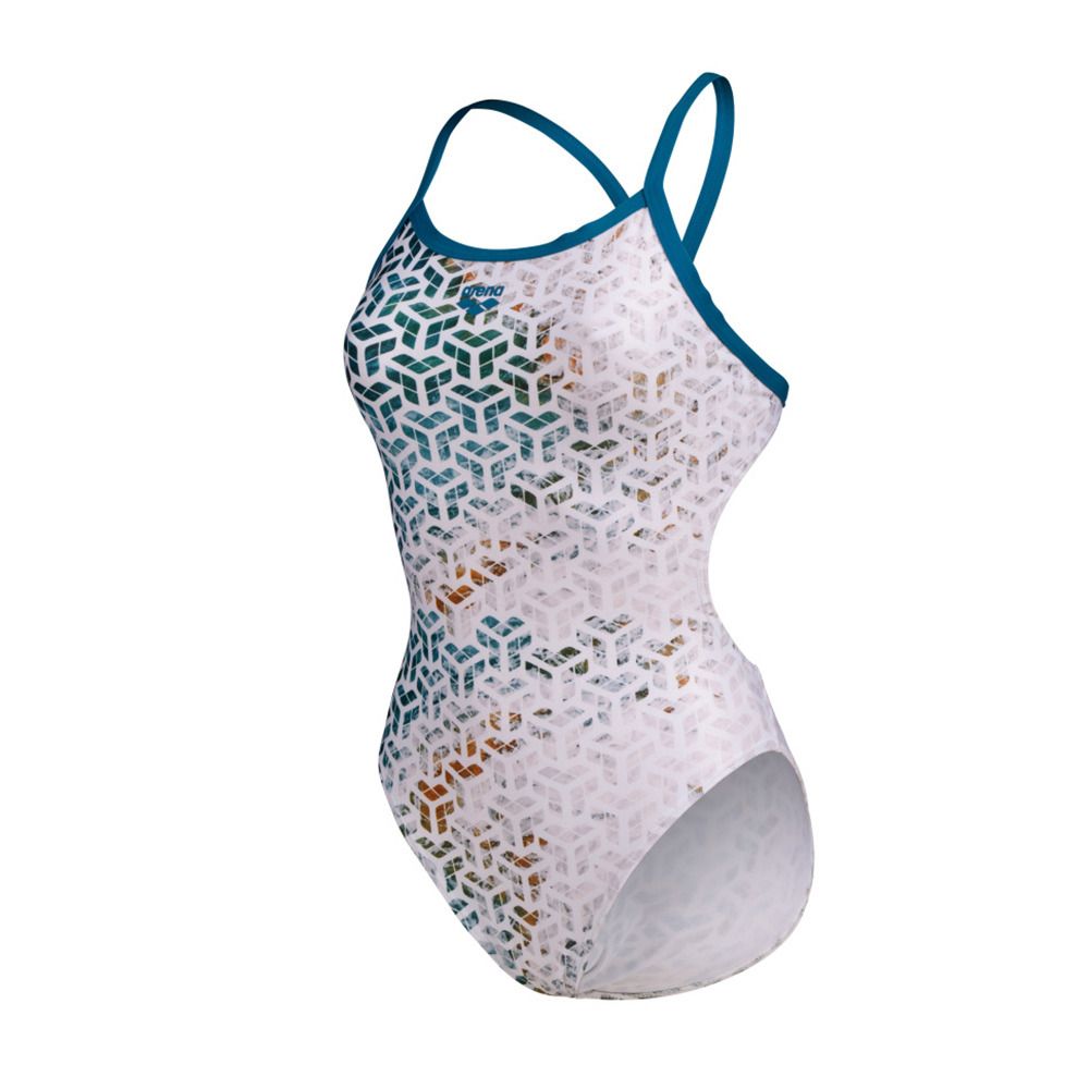 Arena PLANET WATER - Maillot de bain 1 pièce Femme blue cosmo/white multi
