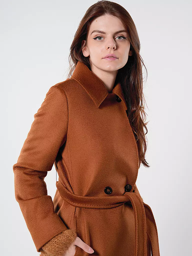 MAX MARA STUDIO Wollmantel BCOLLAG braun