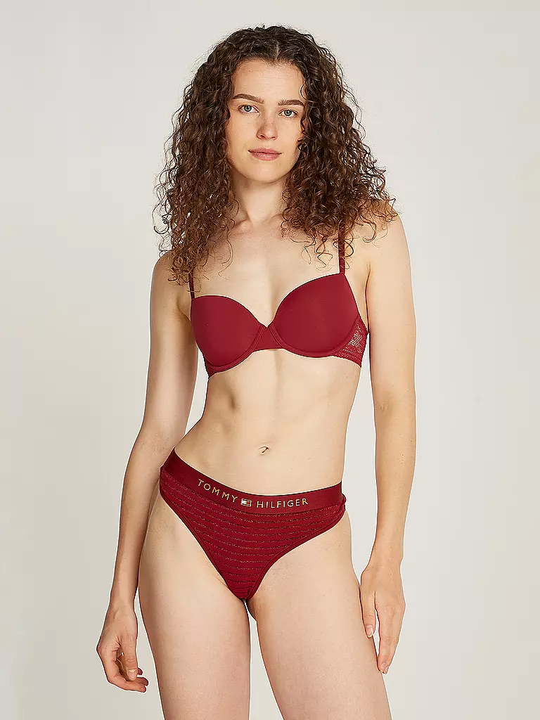 TOMMY HILFIGER BH gefüttert red rot