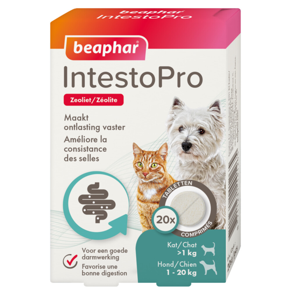 Beaphar IntestoPro Kat - Hond tot 20 kg20 tabletten