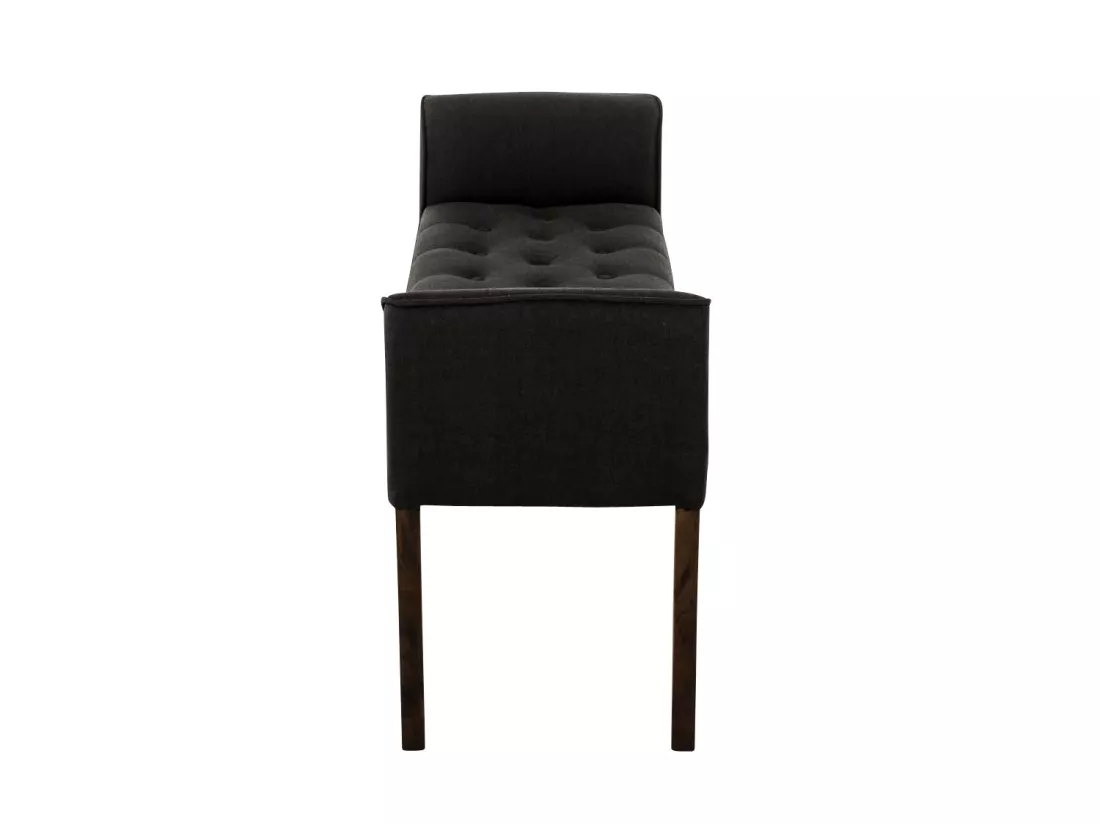 Banc banquette capitonné en bois marron 133 x 43 x 64 cm BAN10091