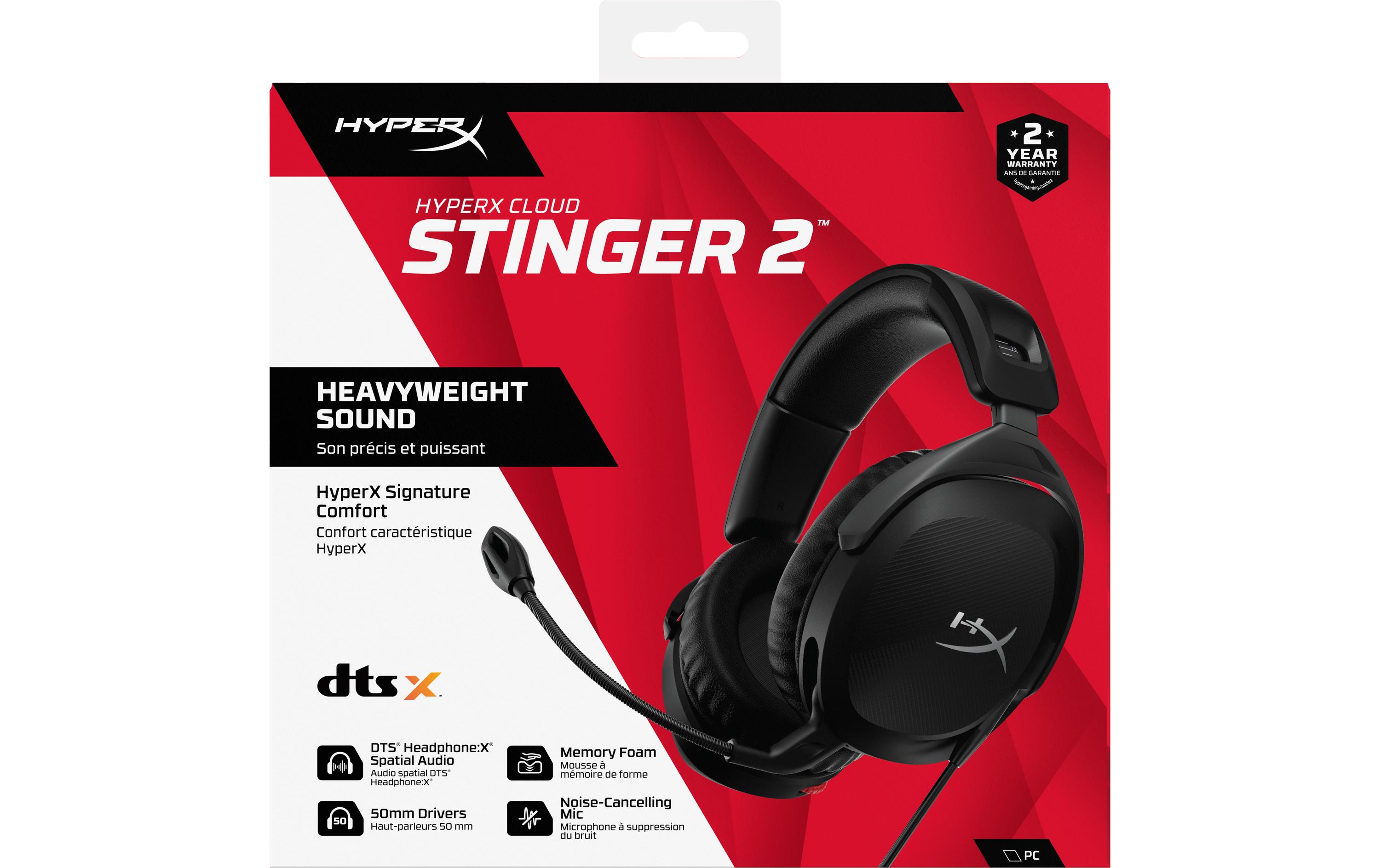 Headset Cloud Stinger 2 SchwarzOver-Ear Gaming-Headset für den PC