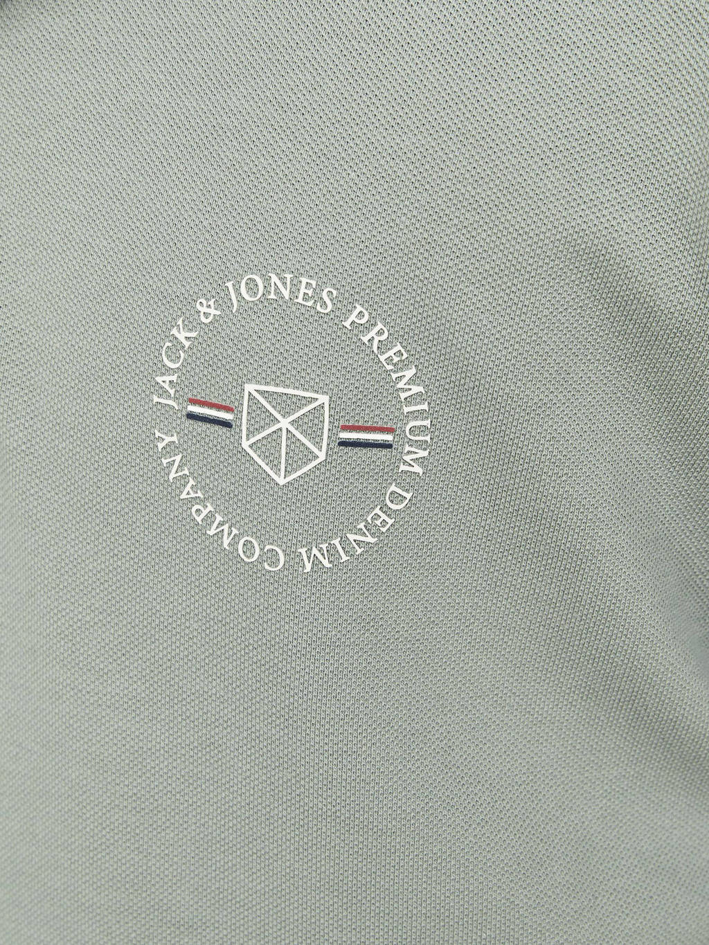 JACK & JONES polo JPRBLUSHIELD met printopdruk zachtgroen