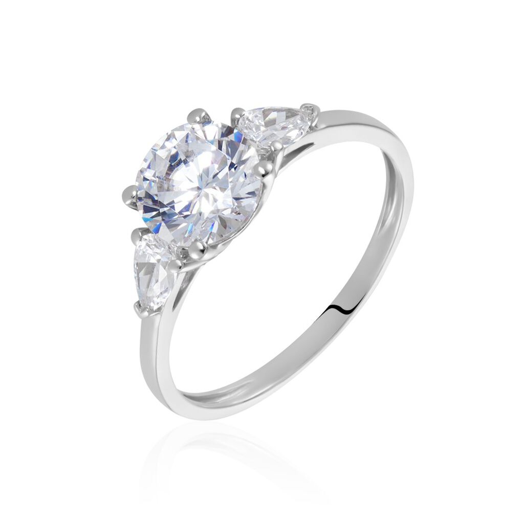 Bague Giana Or Blanc Oxyde De Zirconium