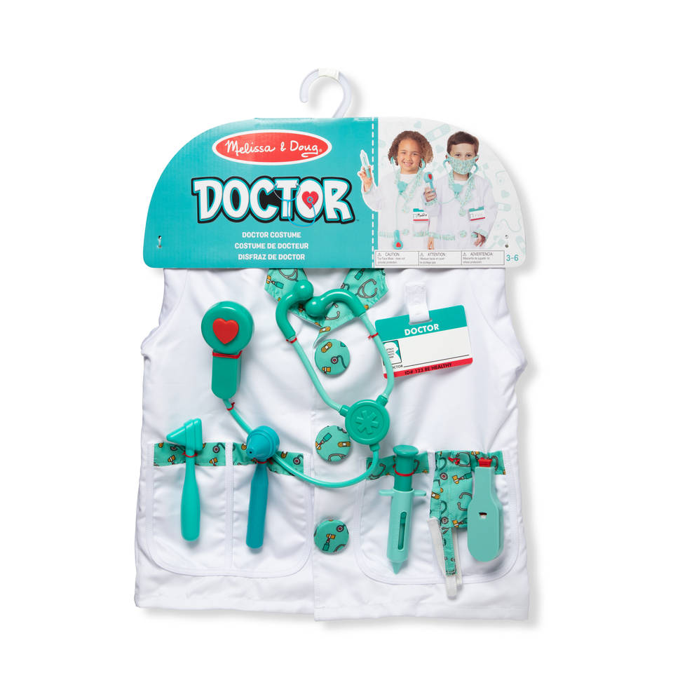 Melissa & Doug verkleedset dokter inclusief stethoscoop met geluid