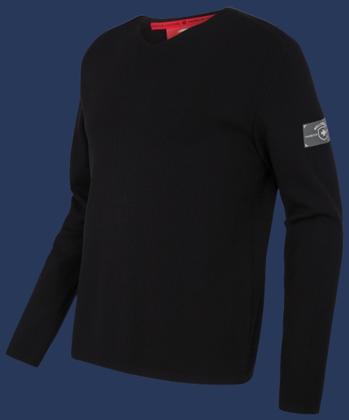 Herren Pullover 015 KoNitI, Black/Black