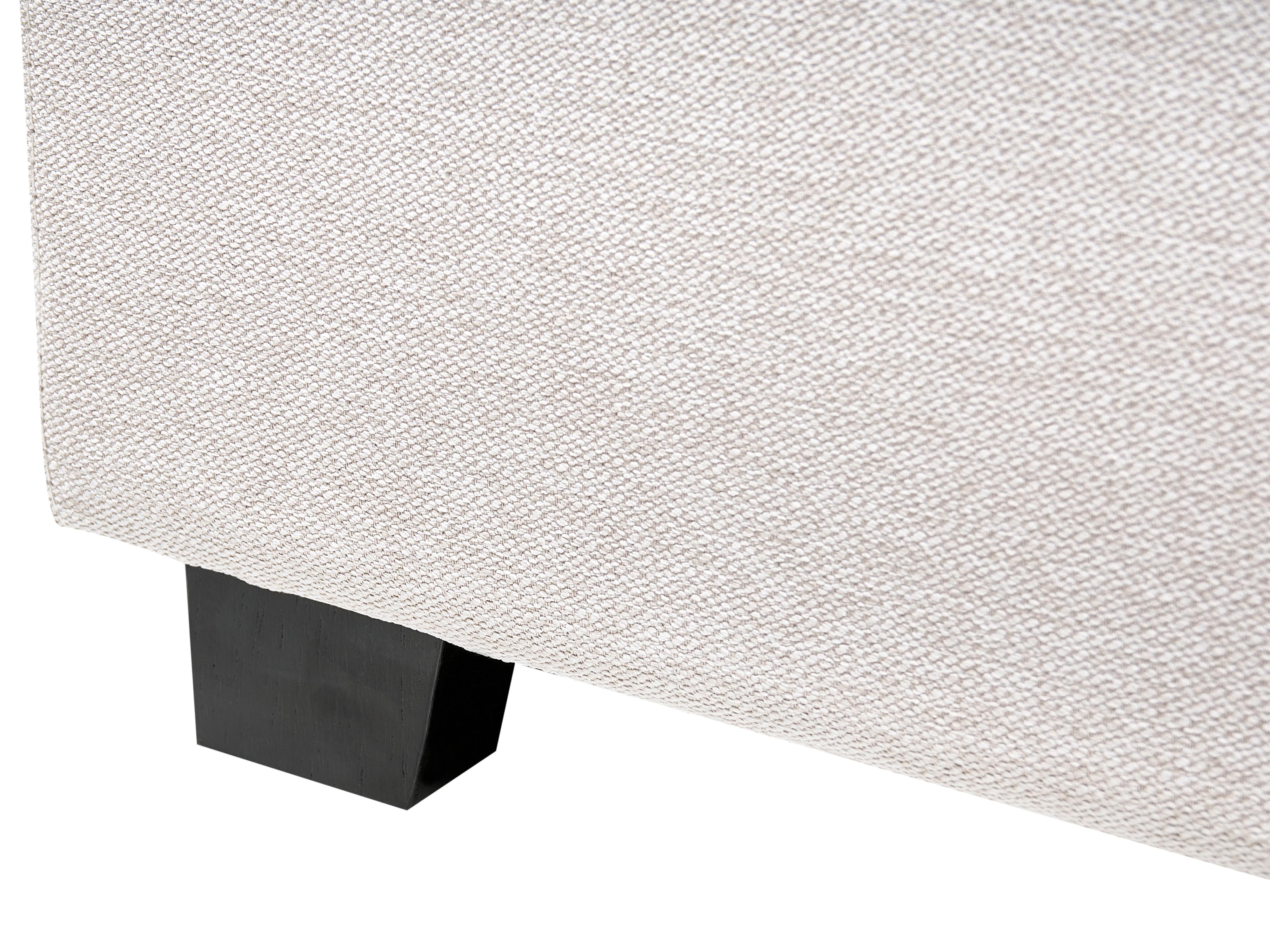 Bed Stof ROUEN 140 x 200 cm Lichtbeige