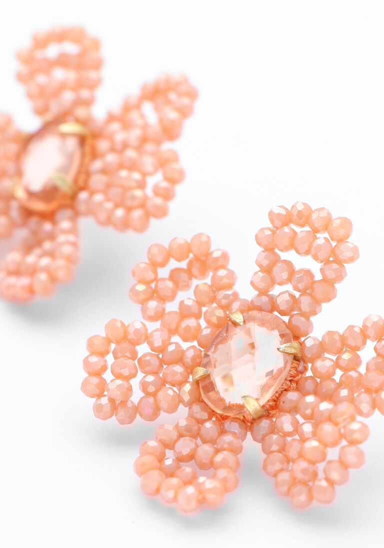 koraal lott. gioielli oorbellen blooming flower m
