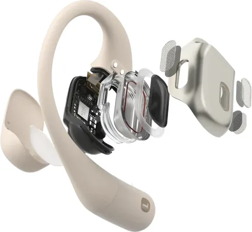 Shokz OpenFit Beige Écouteurs True Wireless