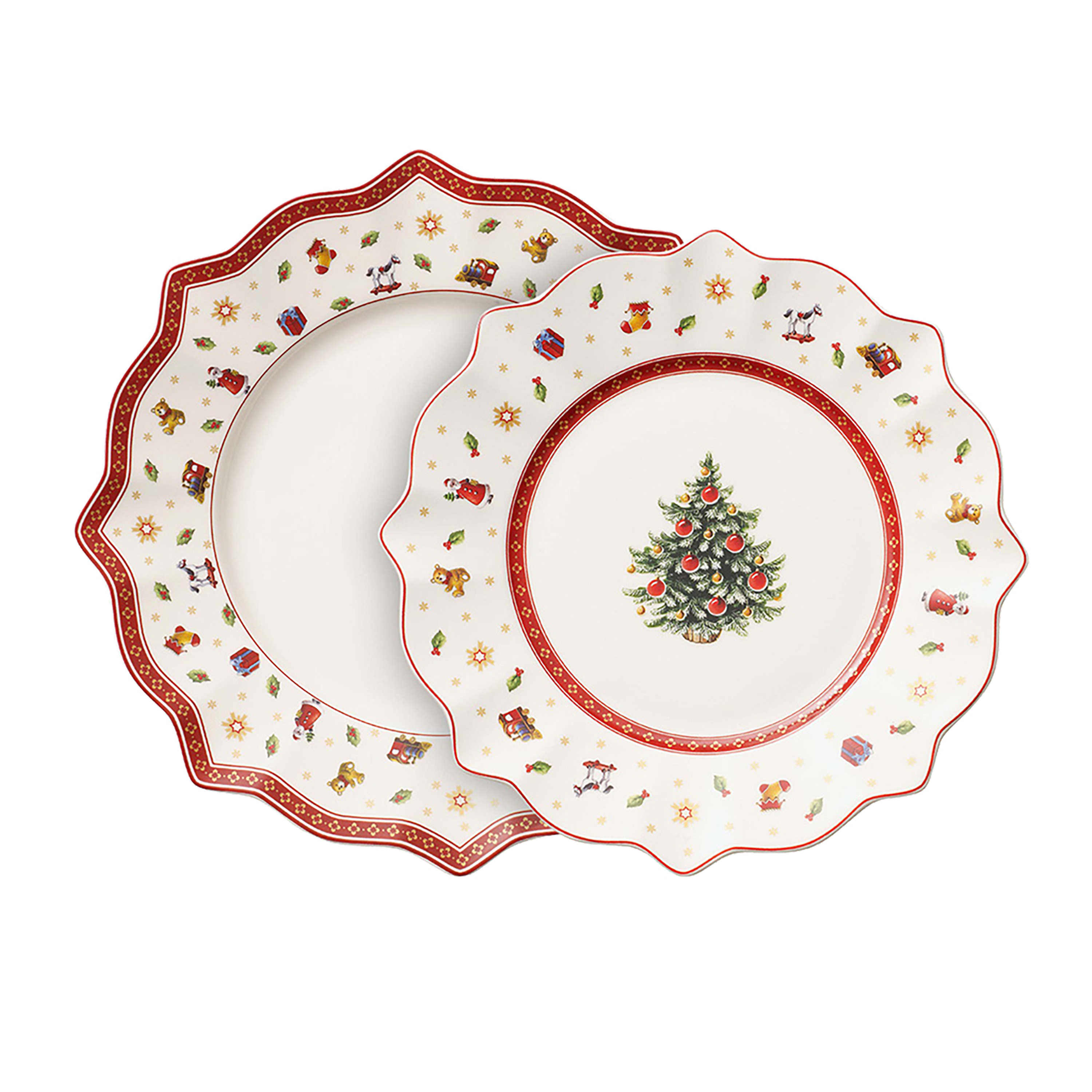 Toy's Delight Dinnerware set Red, Premium Porcelain
