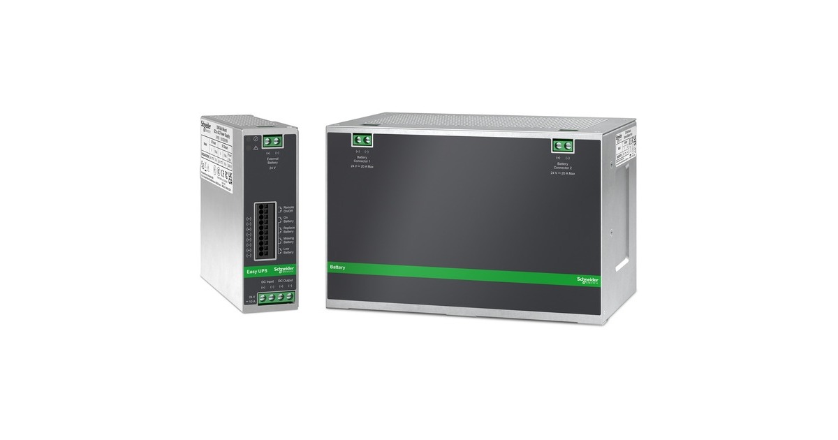 APCXB005XPDR Extern Batterij Pakket, DIN-Rail montage  (Grijs)