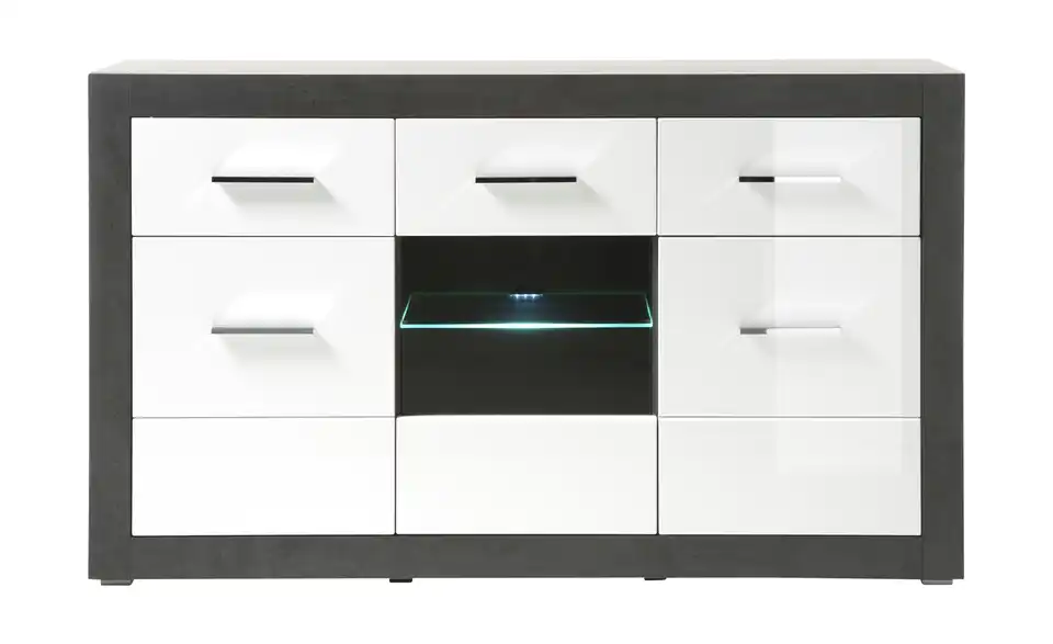 Sideboard Etero mit Glaseinsatz