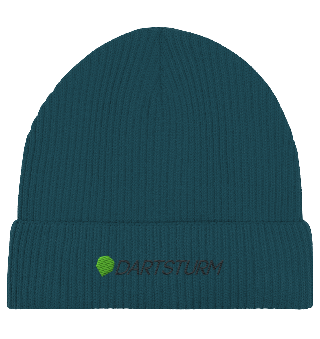 DartSturm - Logo Schwarz Fisherman Beanie