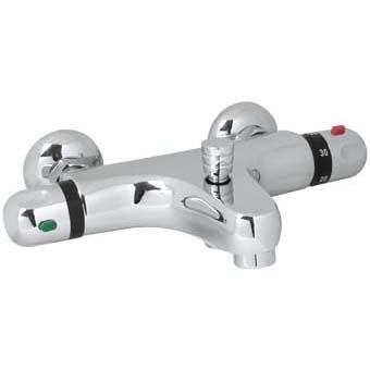 Plieger Verano badkraan thermostatisch HOH=15cm chroom