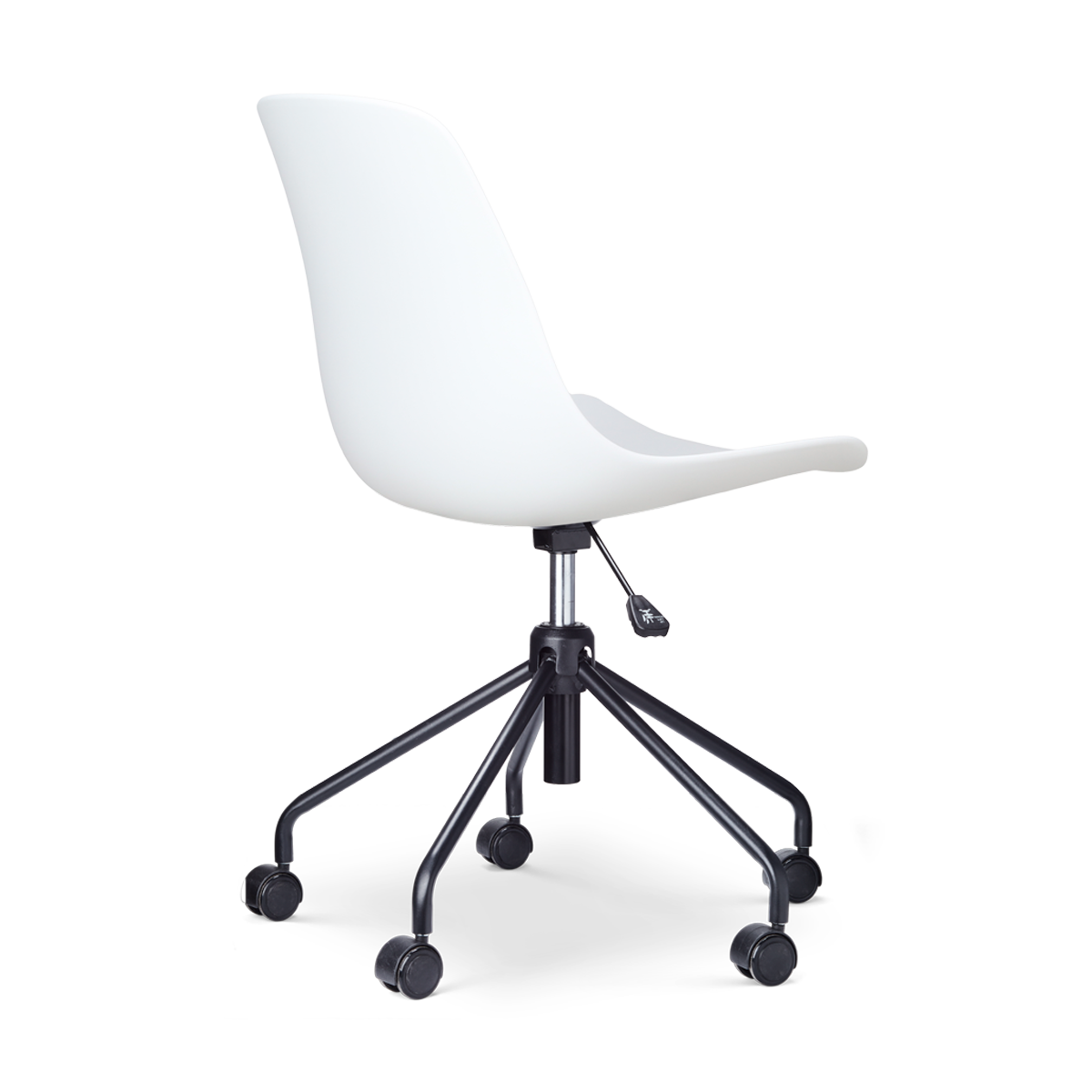 Nolon Nout-Pip Bureaustoelen Set van 2 - Wit - Zwart Onderstel