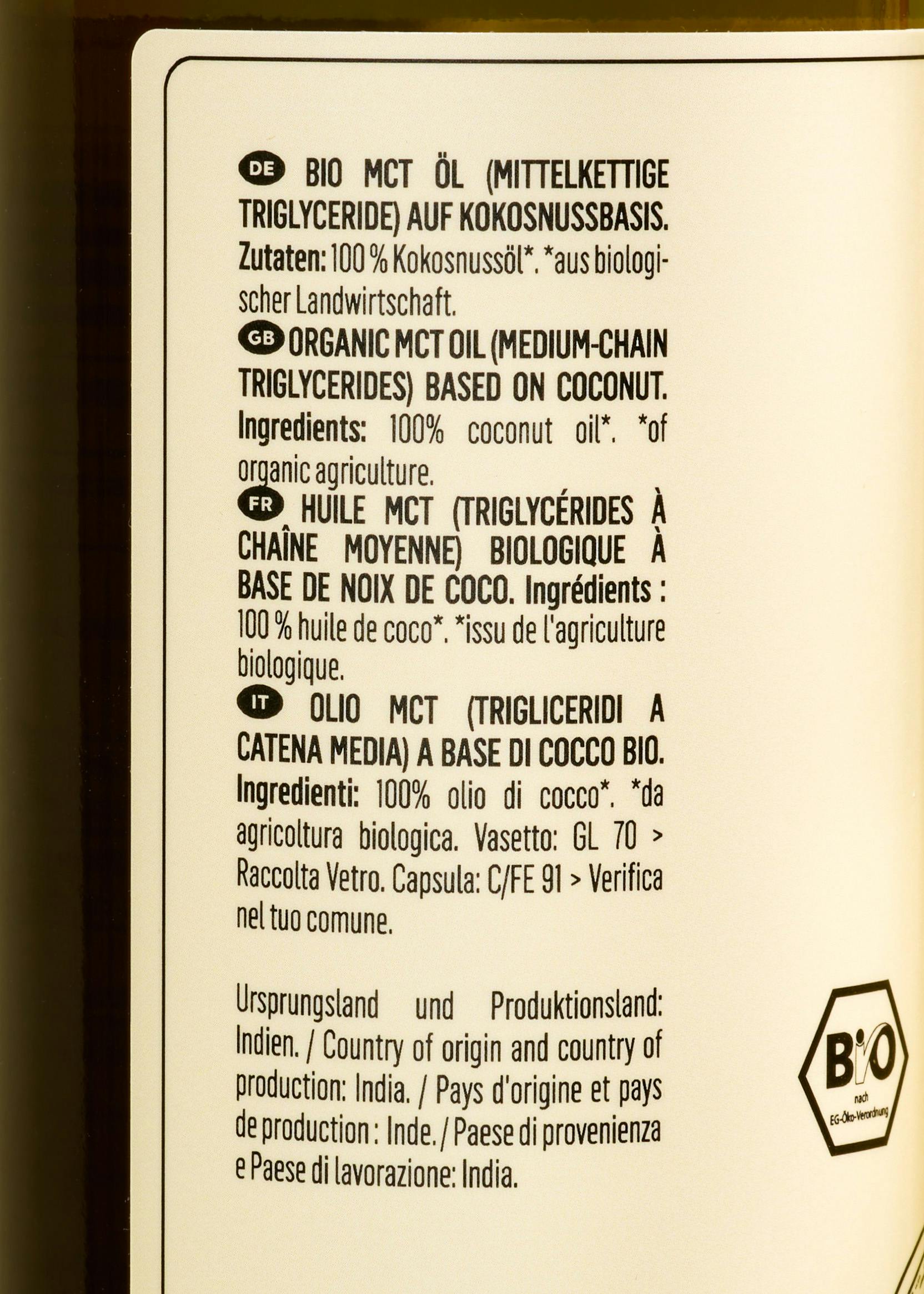 Bio C8 MCT Öl 500 ml