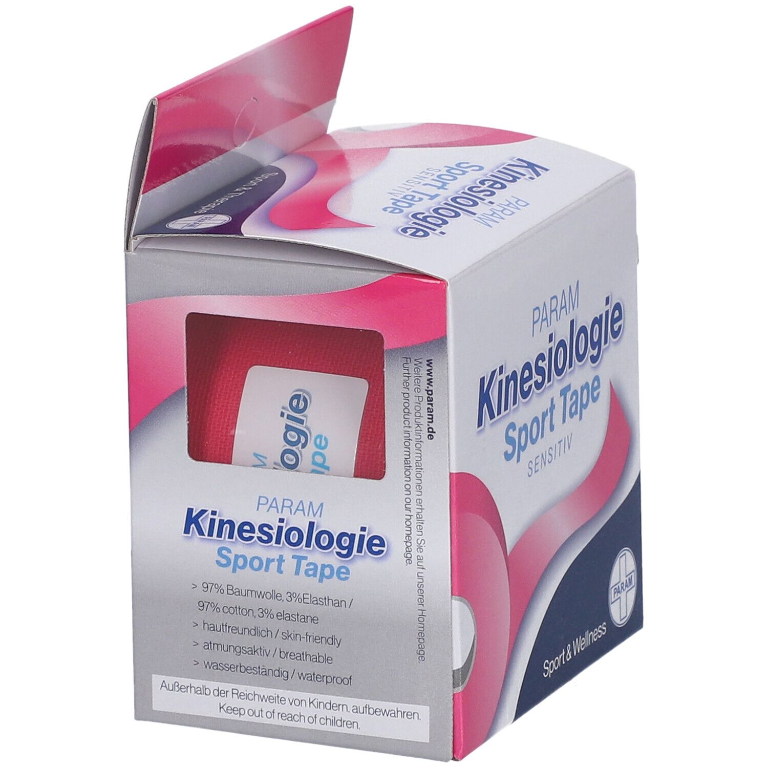 PARAM Kinesiologie Sport Tape 5 cm x 5 m pink