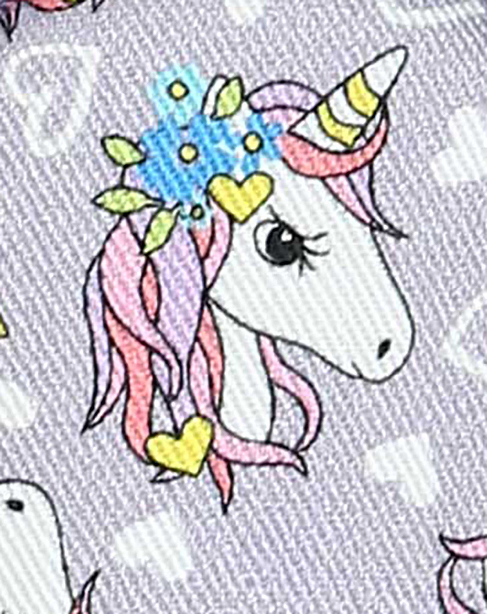 Klett-Hausschuhe UNICORNS in lila