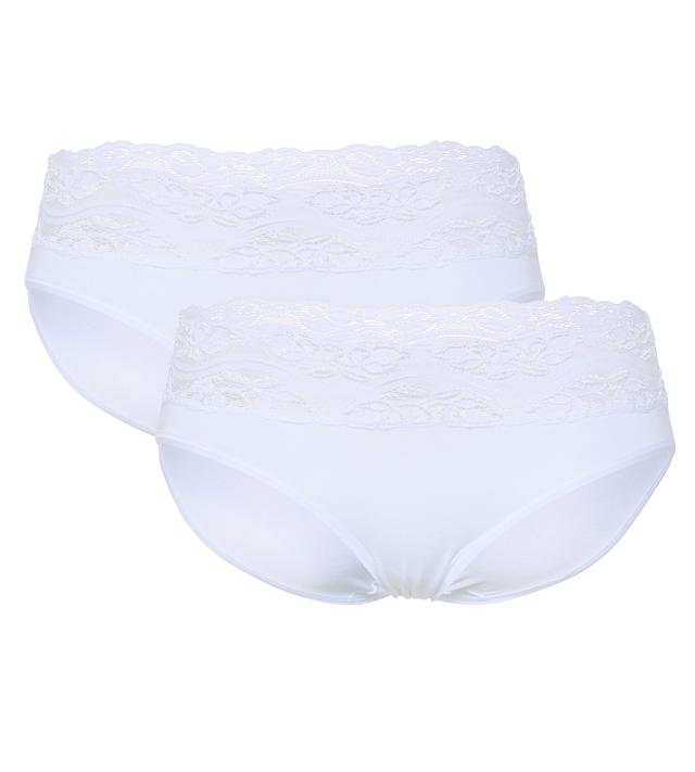 Slip 2er Pack mit Spitzenbund