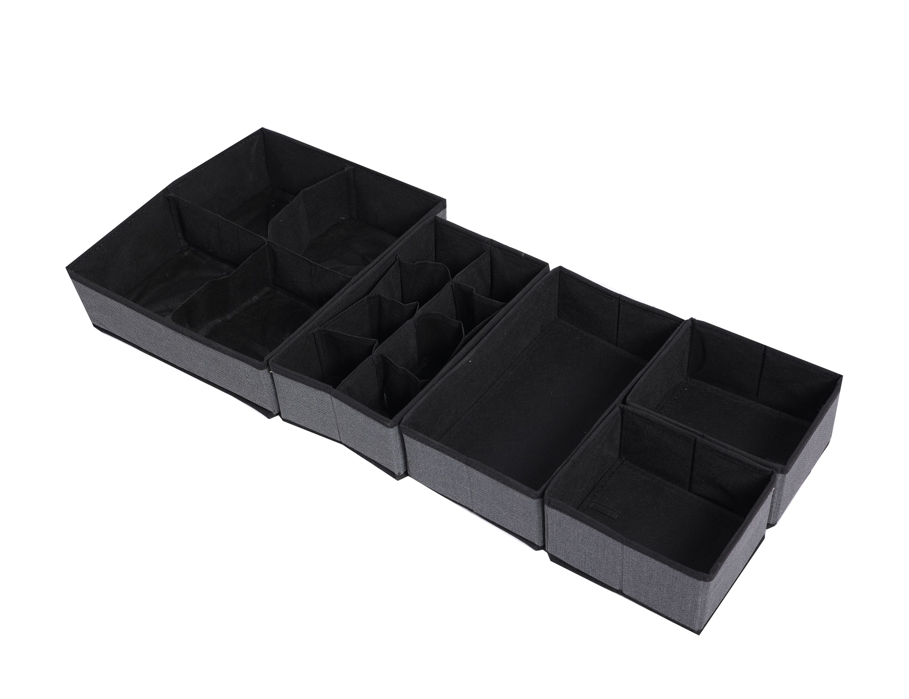 Schubladen Organizer 5er Set grau