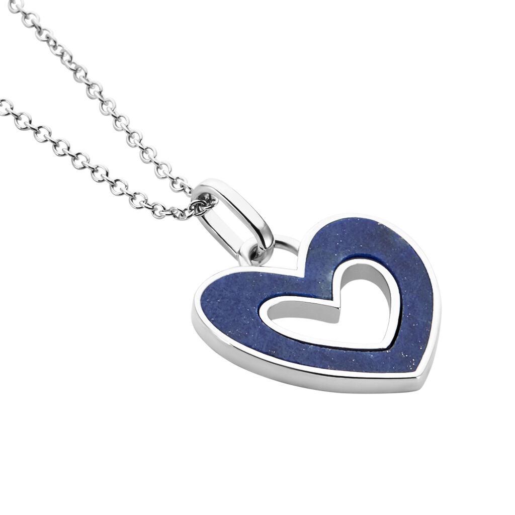 Collier Clarity Argent Blanc Lapis Lazuli