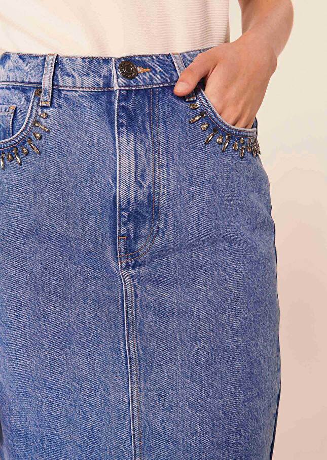 Jupe Jackiebleu en denim