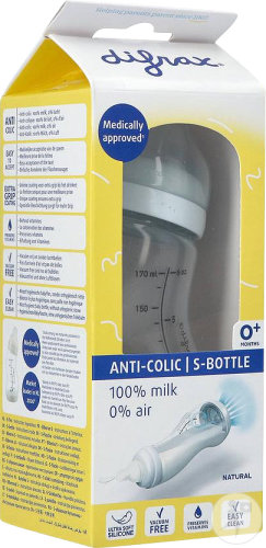 Difrax Biberon-S Natural Ice Anti-Colique Flacon 170ml