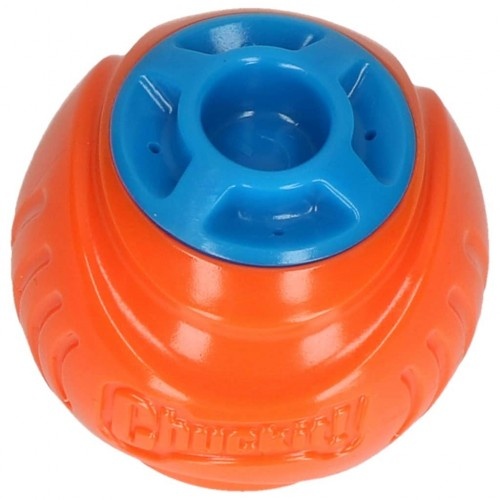 Bola de brinquedo laranja com som para cães