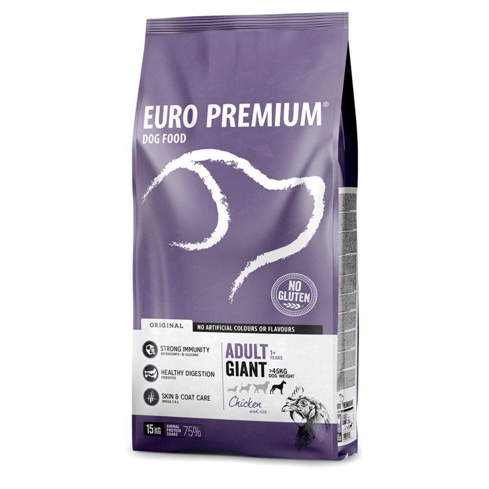 Euro-Premium Adult Giant Kip - Rijst15 kg