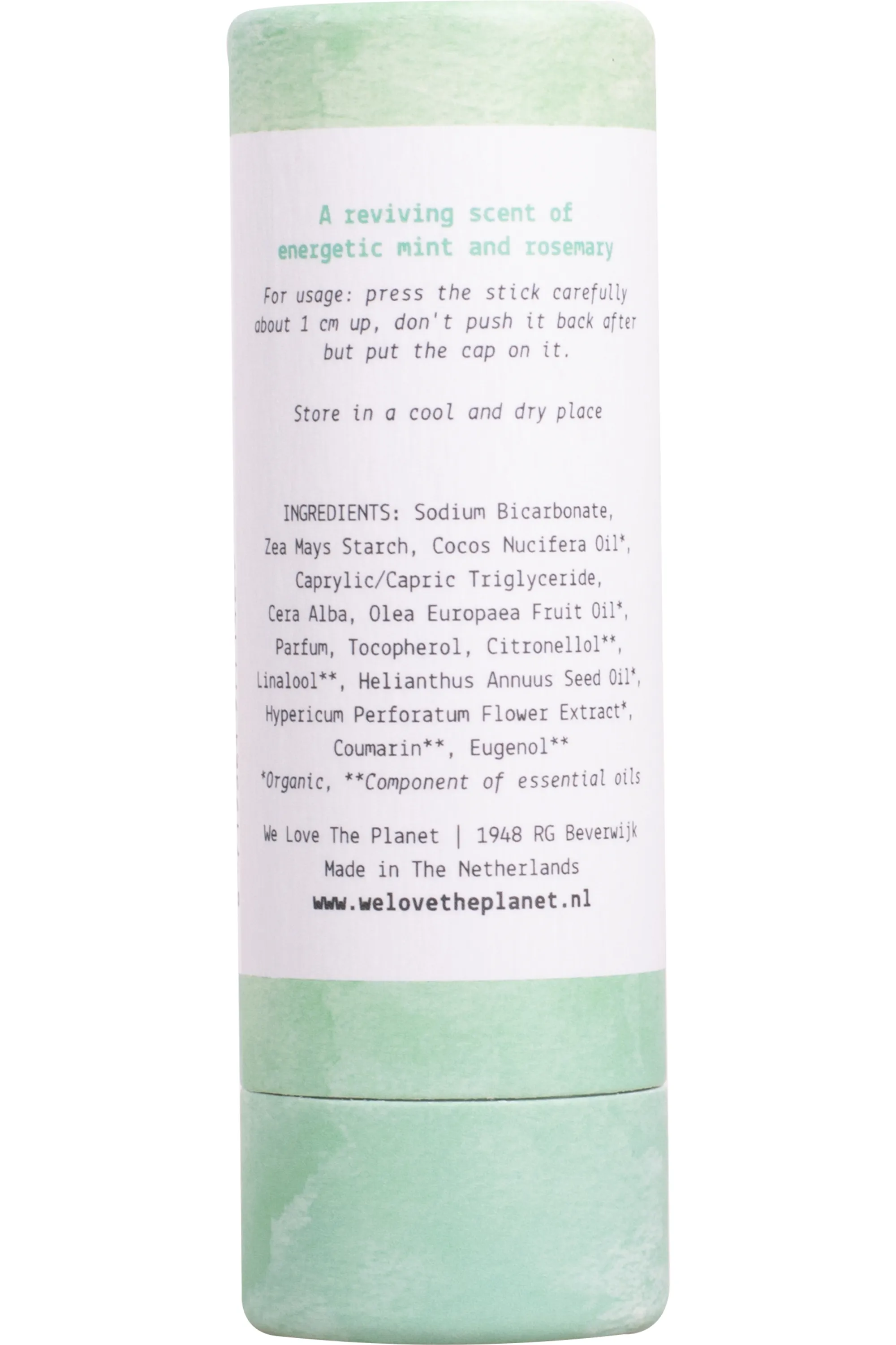 WE LOVE THE PLANET Déodorant Stick Mighty Mint-65 g