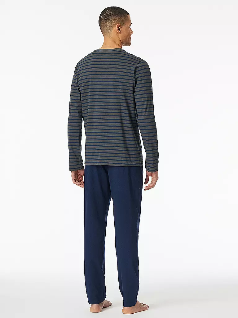 SCHIESSER Pyjama anthrazit  grau