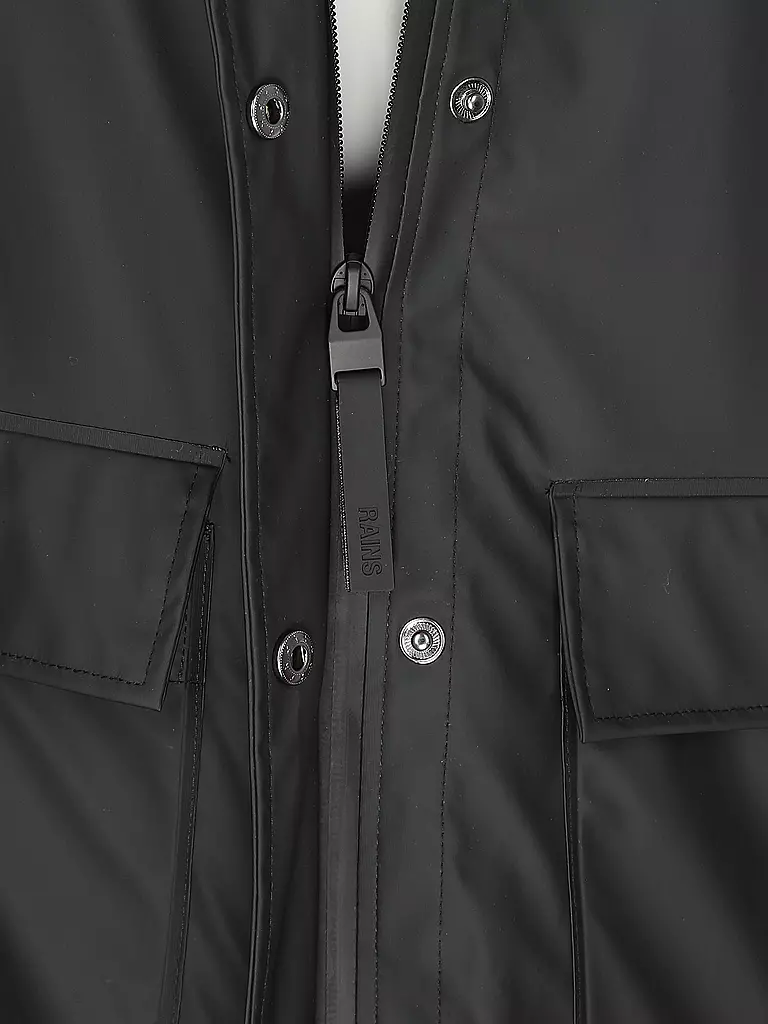 RAINS Regenjacke CURVE W JACKET  schwarz