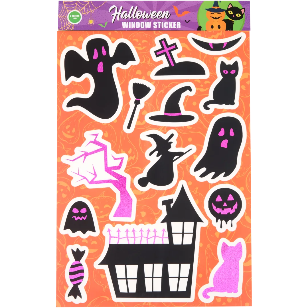 Autocollants d'Halloween pour vitre