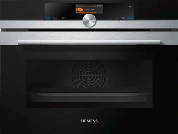 Siemens iQ700 CS636GBS2 - Ovn - med dampfunktion - til indbygning - niche - bredde: 56 cm - dybde: 55 cm - højde: 45 cm - med selv-rengøring - Klasse A  - rustfrit stål