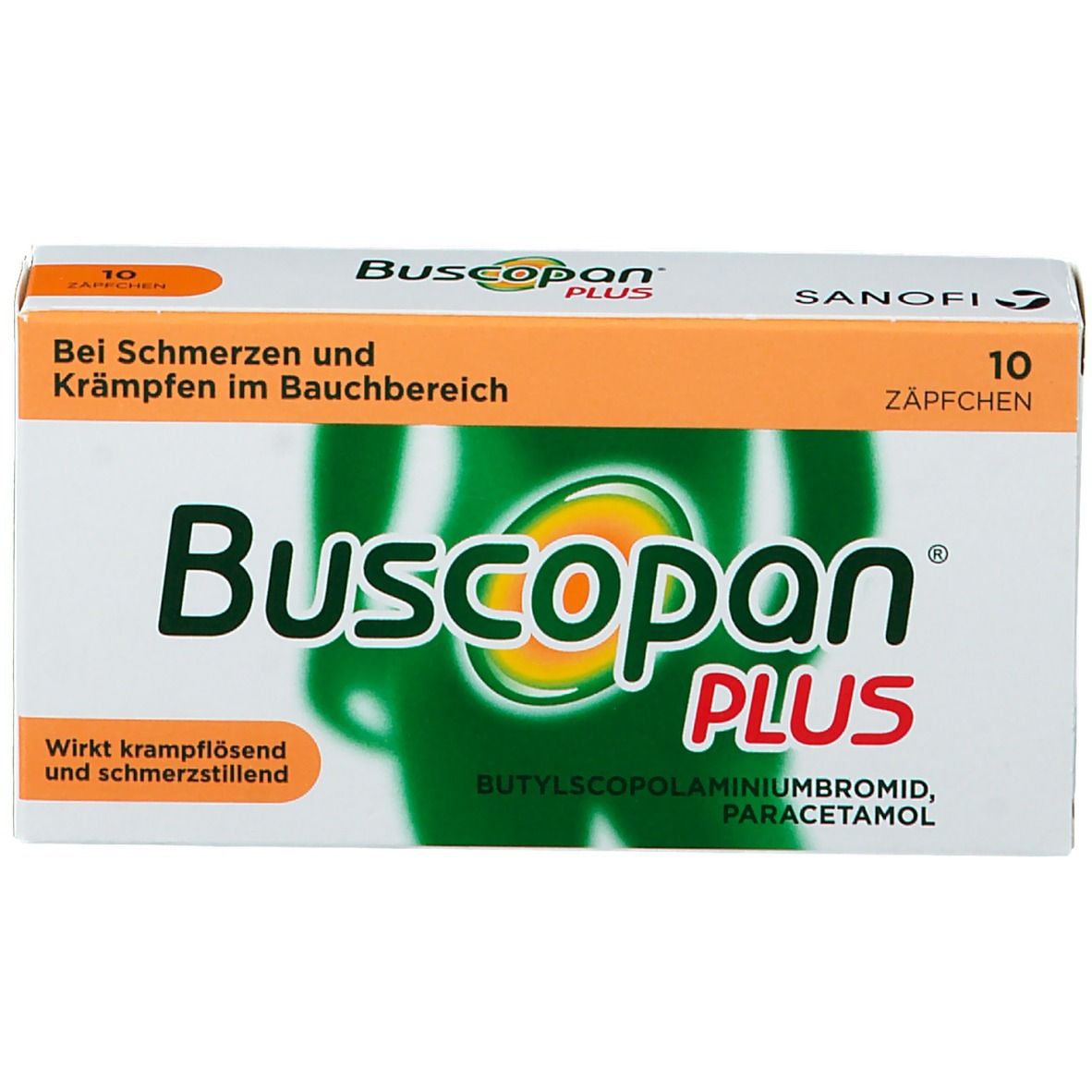 Buscopan Plus Zäpfchen bei Bauchschmerzen und Regelschmerzen