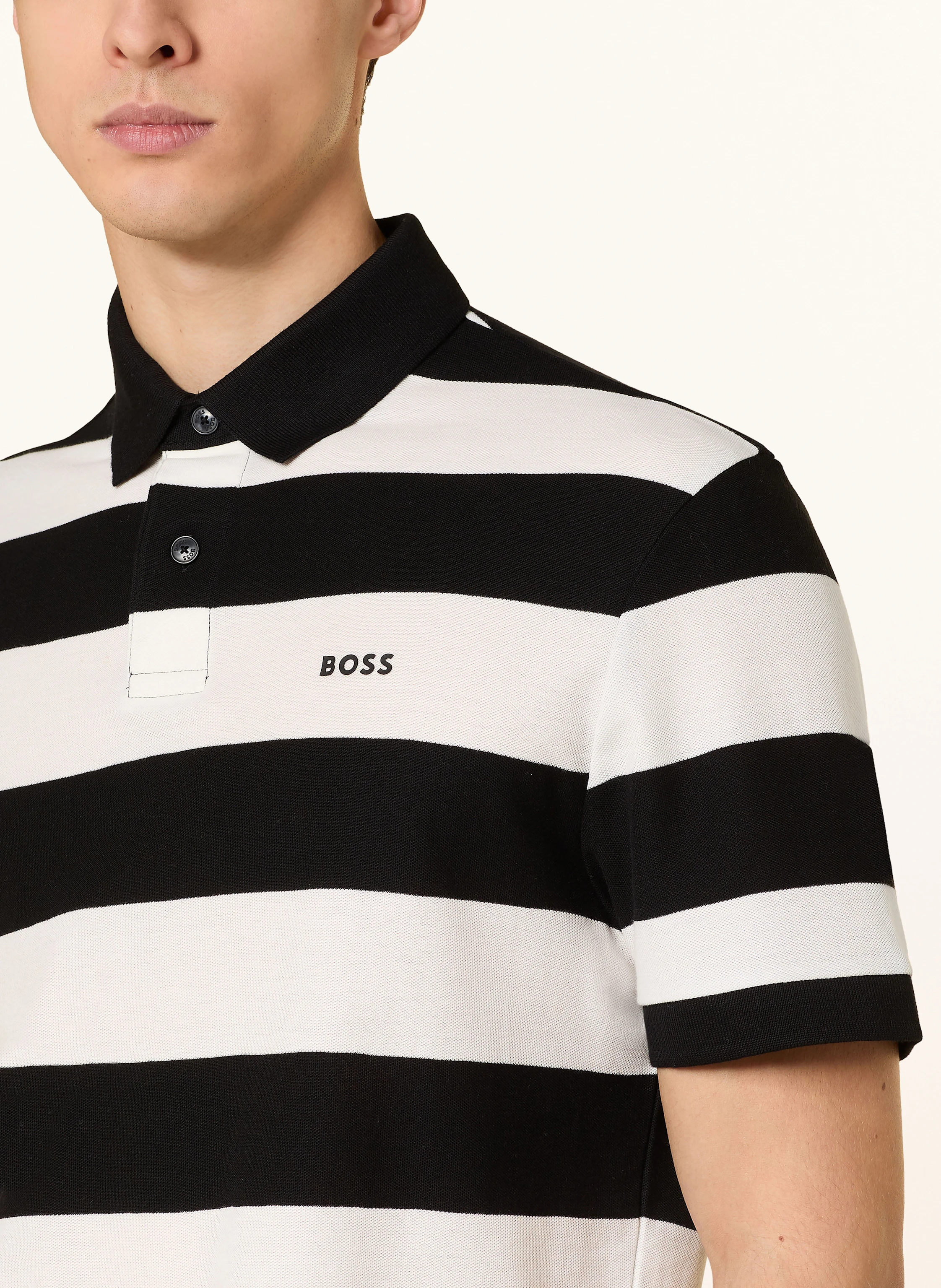 BOSS Piqué-Poloshirt PALESSTRIPE