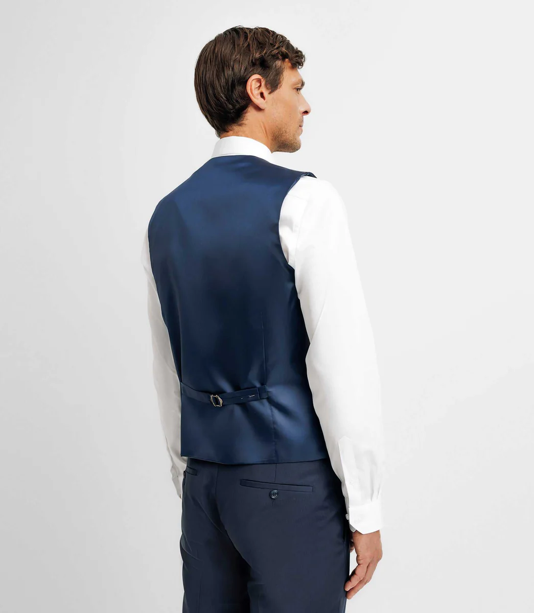 Gilet de costume bleu marine