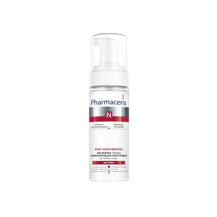Pharmaceris N Puri-Capiliqmusse zarter Reinigungsschaum zur Stärkung der Kapillaren 150 ml