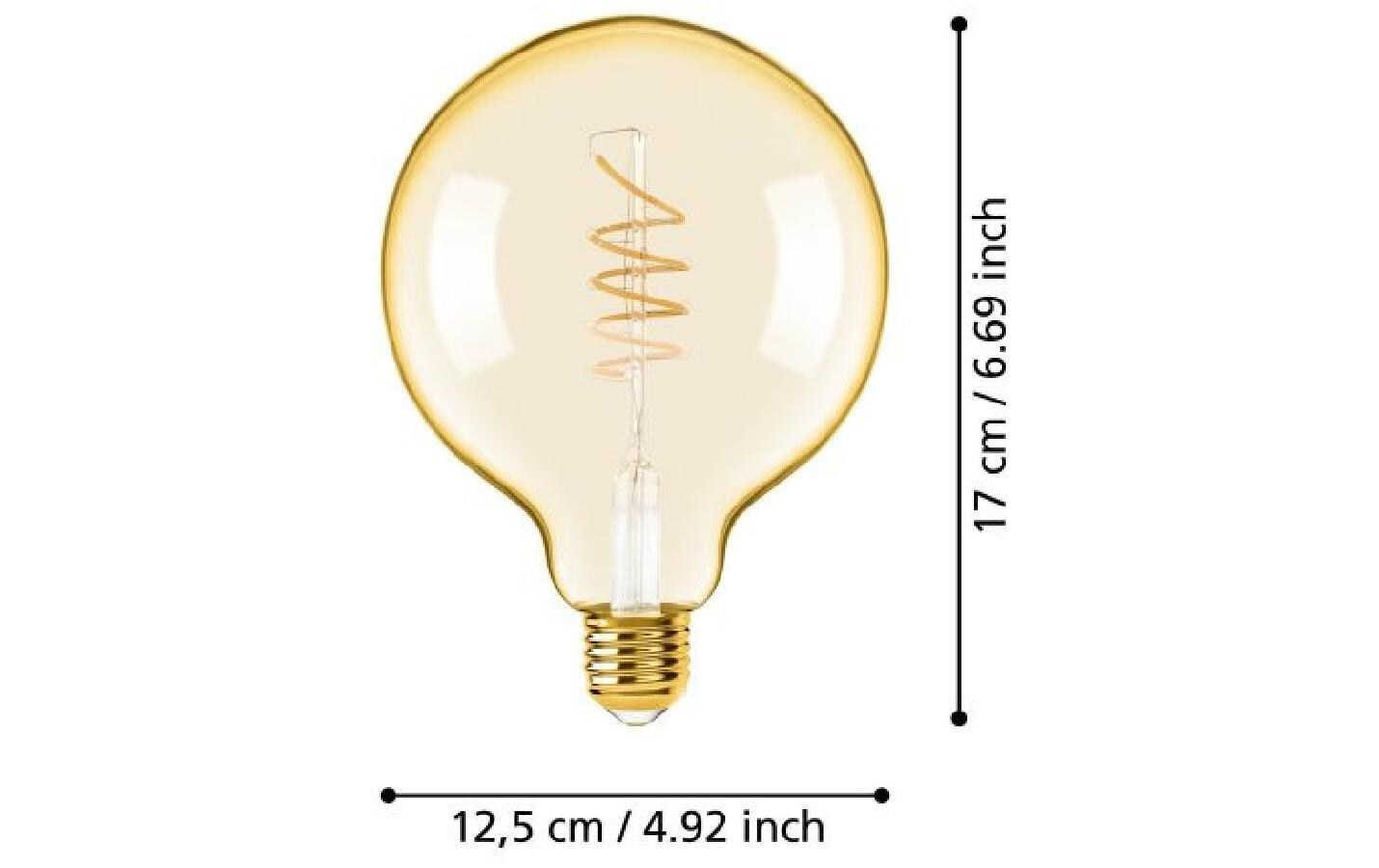 Lampe 4 W E27 WarmweissFilament LED-Glühbirne in antikem Vintage Design