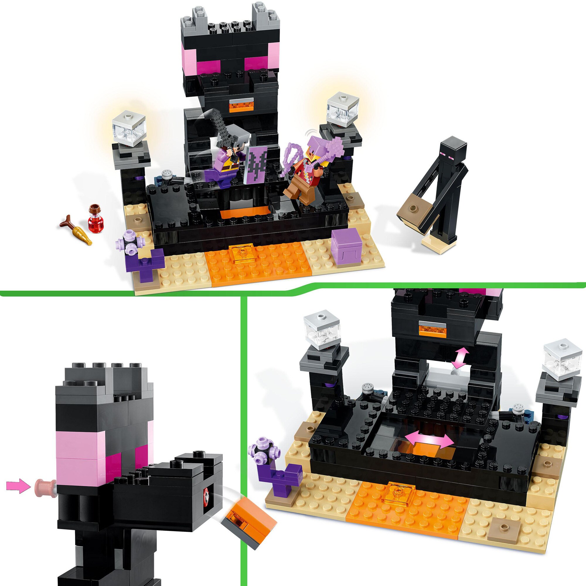 LEGO Konstruktionsspielzeug Minecraft Die End-Arena